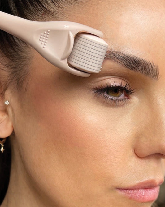How to use a brow dermaroller safely: step by step