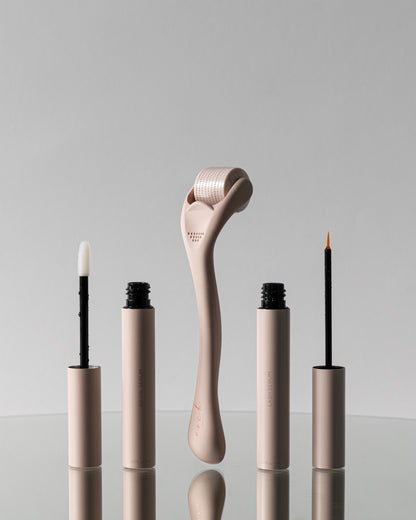 The Brow Duo and the Lash Serum together